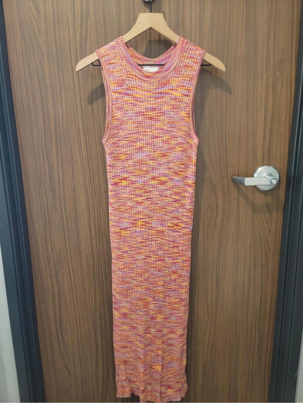 Lucy Paris Sunset Knit Midi Dress Brunch Festival Perisian M